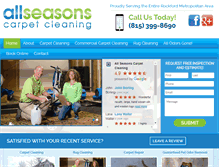 Tablet Screenshot of allseasonscarpetcleaning.com